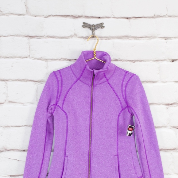 NEW Fila Sport Purple Thumbholes Sweatshirt Size S - Picture 2 of 8